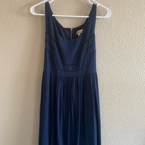 Princess Vera Wang Women’s Juniors Size 13 Navy Ruched Babydoll dress